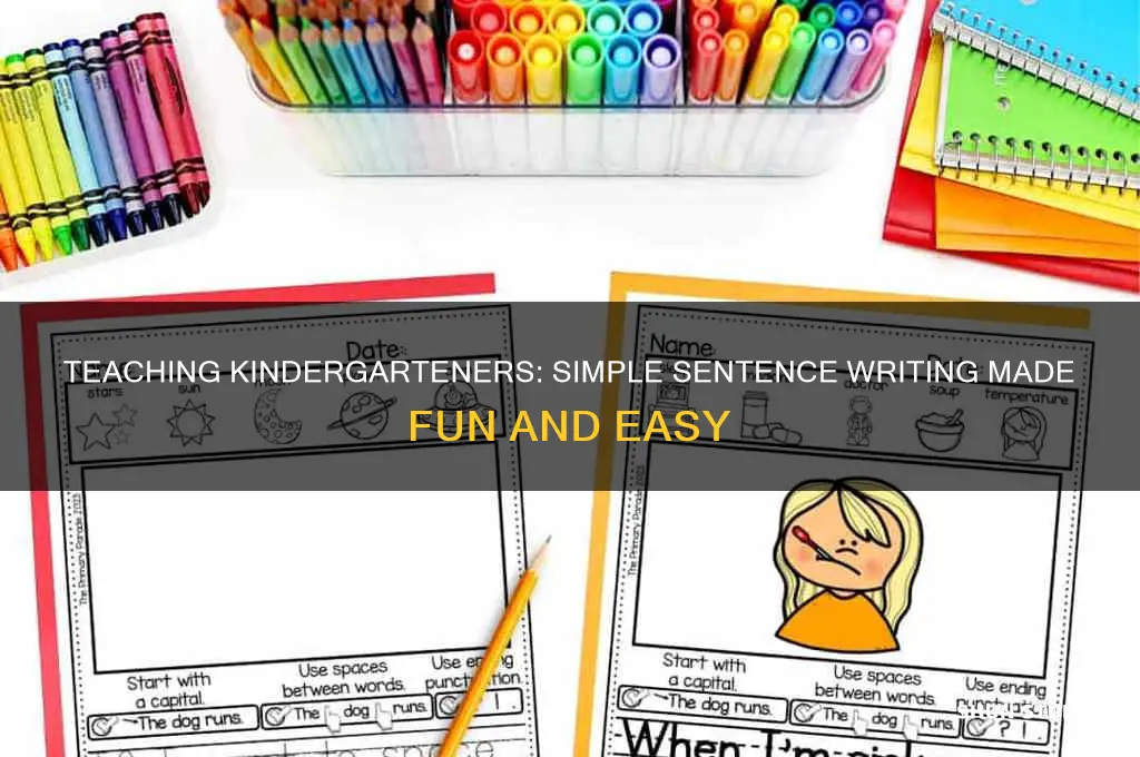 how to teach kindergarten students to write simple sentences