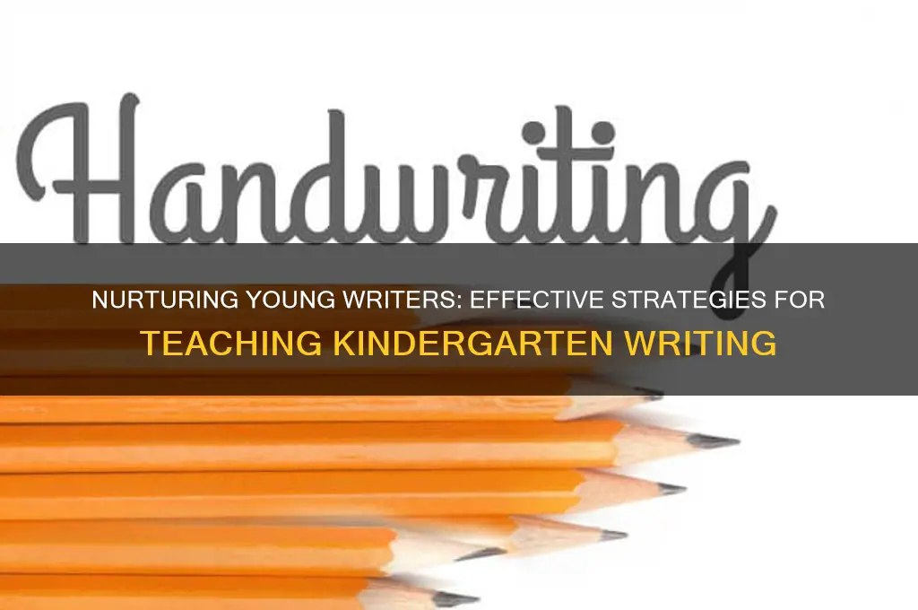 how to teach kindergarten students to write