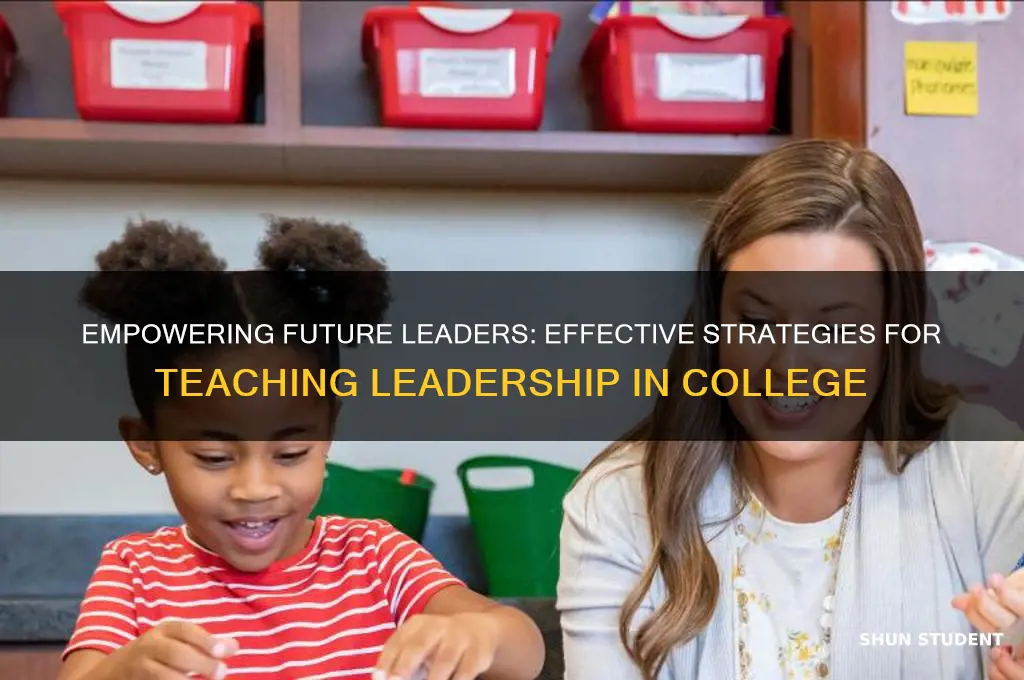 how to teach leadership to college students