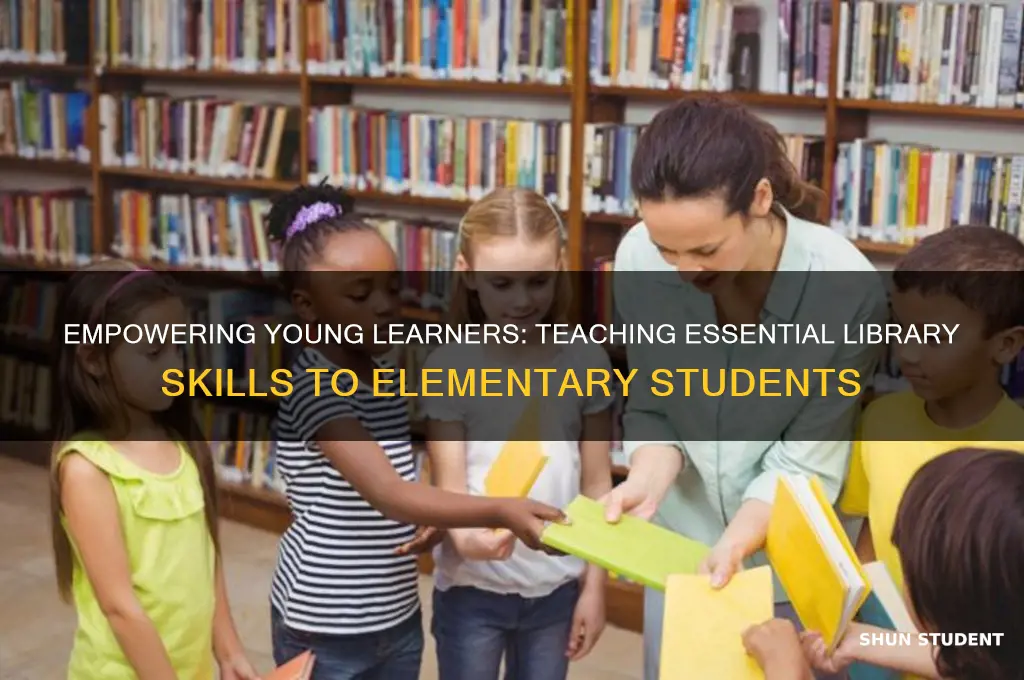 how to teach library skills to elementary students