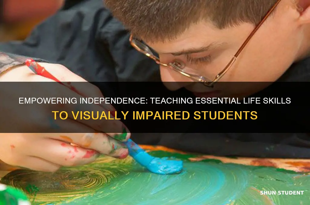 how to teach life skills to students with visual impairments