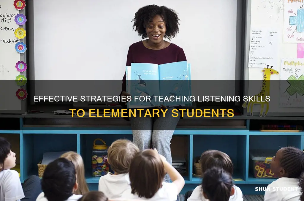 how to teach listening skills to elementary students