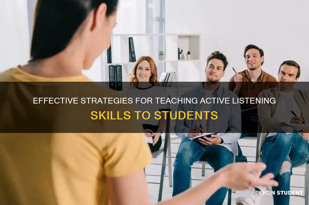 how to teach listening to students