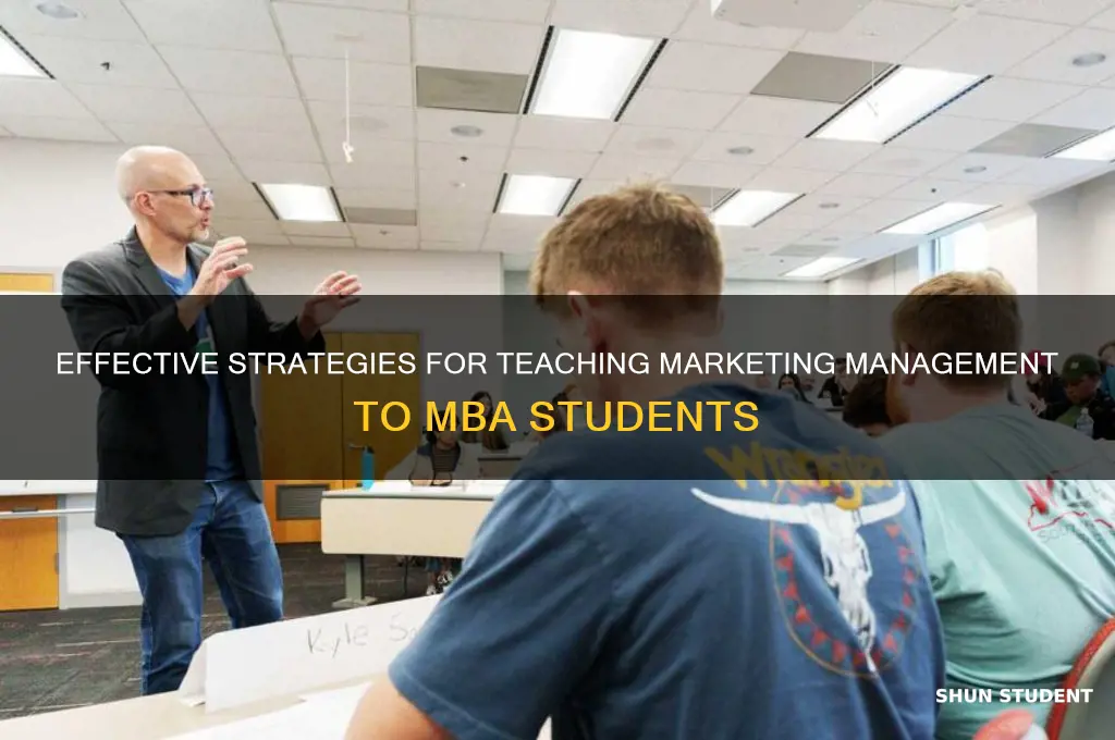 how to teach marketing management to mba students