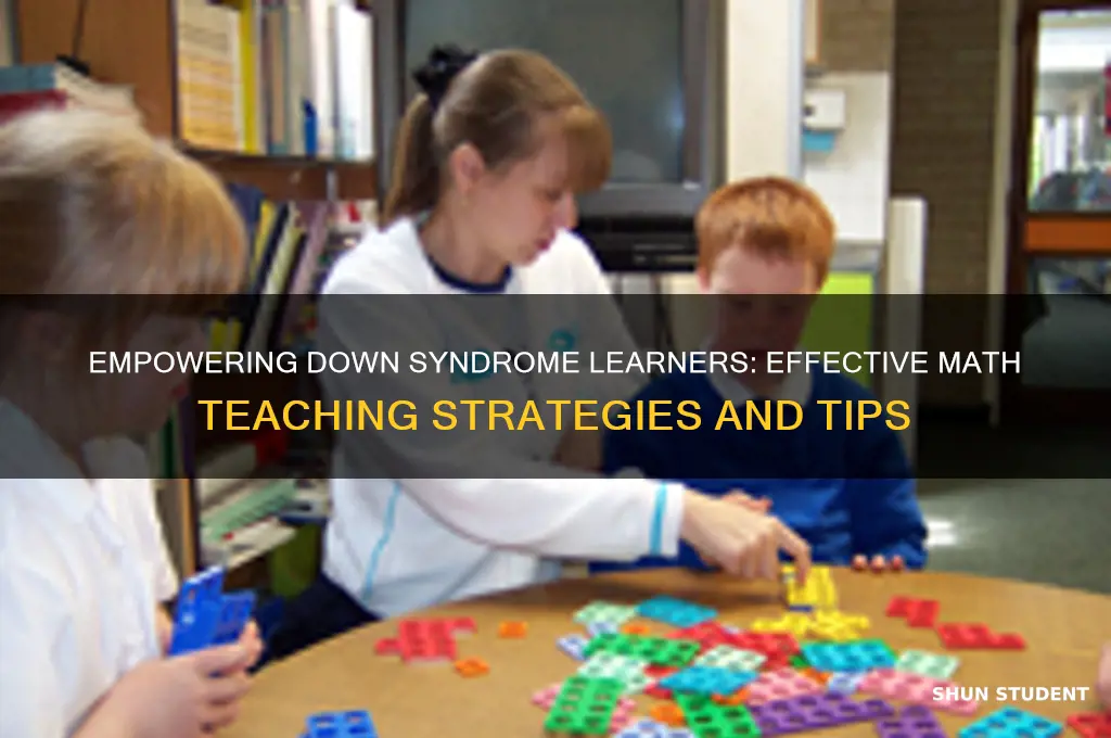 how to teach math to down syndrome students