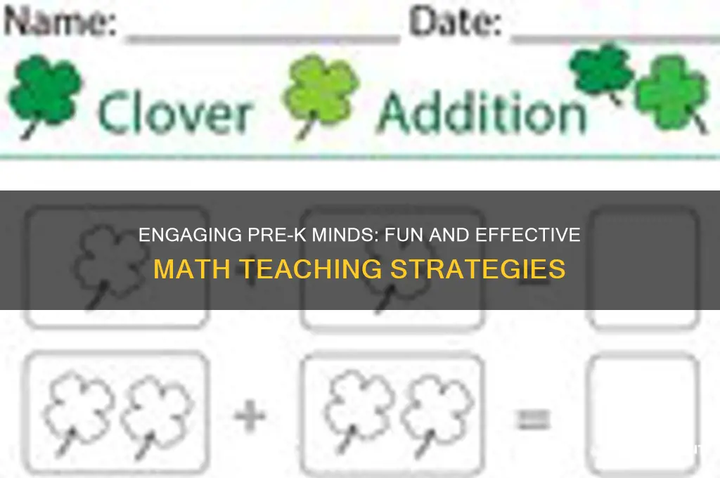how to teach math to pre-k students