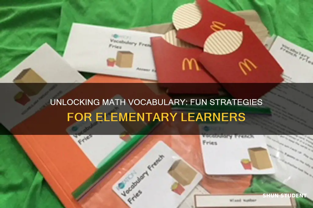 how to teach math vocabulary to elementary students