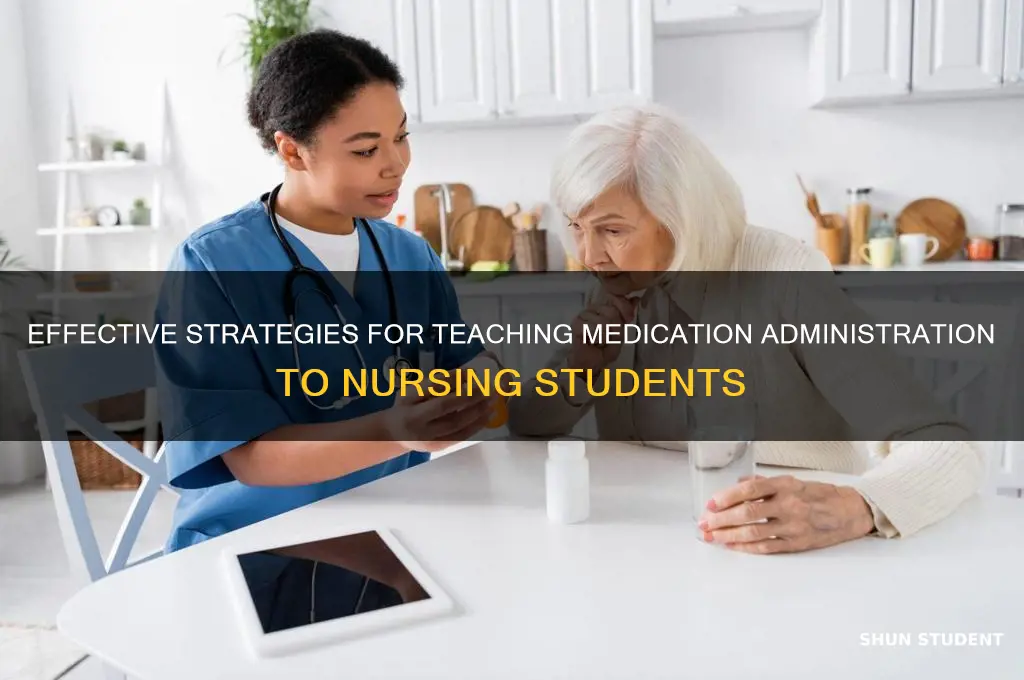 how to teach medicaiton to nursing students