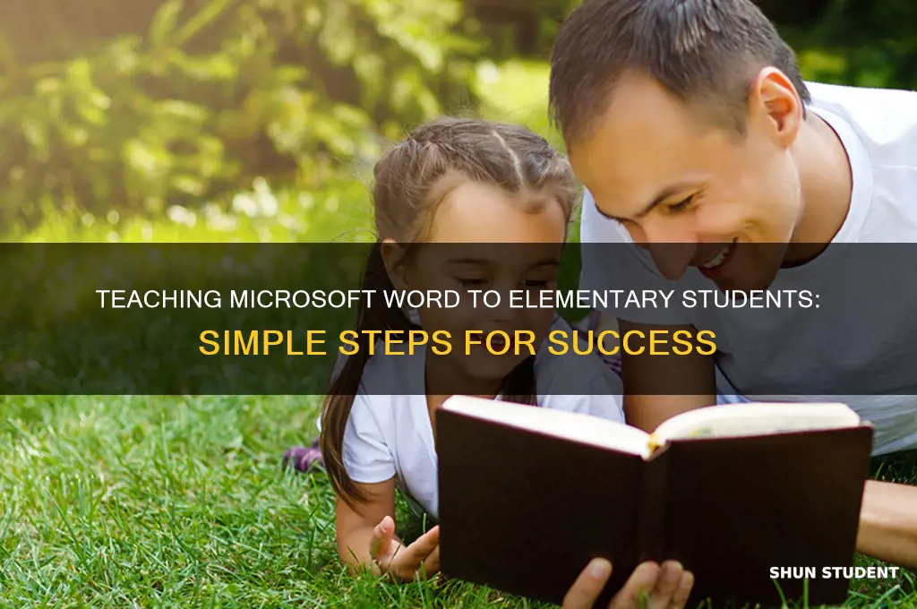 how to teach microsoft word to elementary students