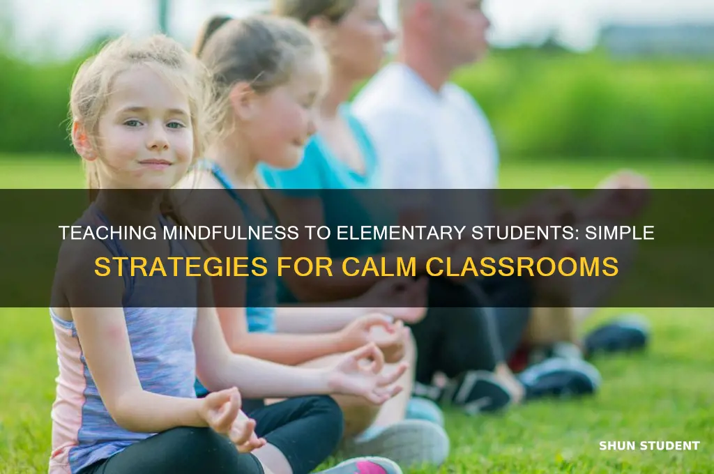 how to teach mindfulness to elementary students