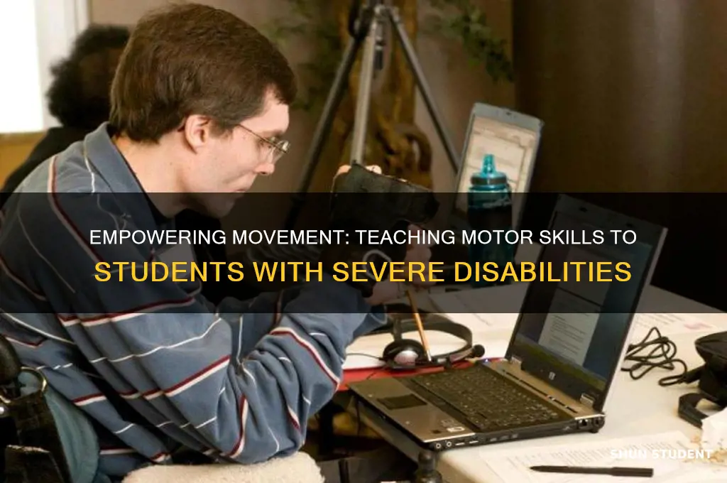 how to teach motor skills to students with severe disabilities