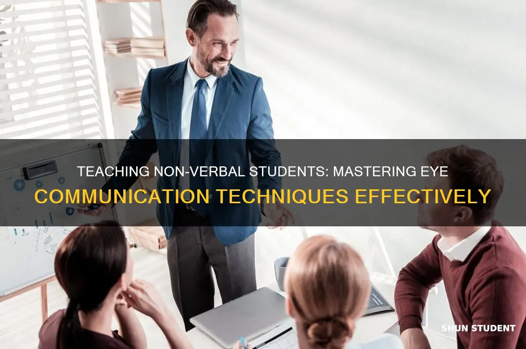how to teach non verbal students communication with eyes
