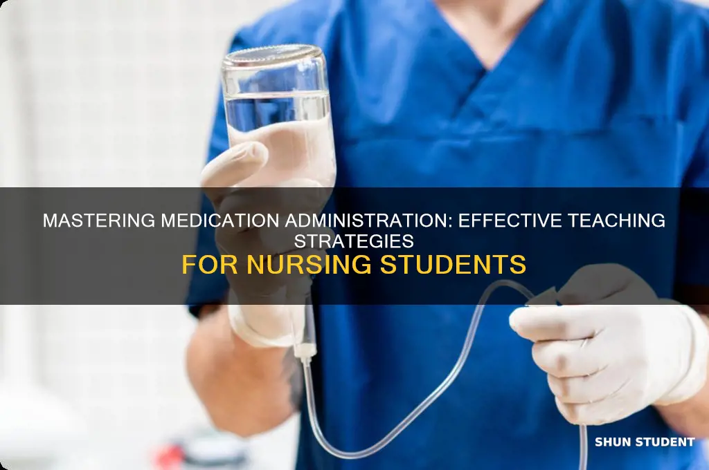 how to teach nursing students to pass meds
