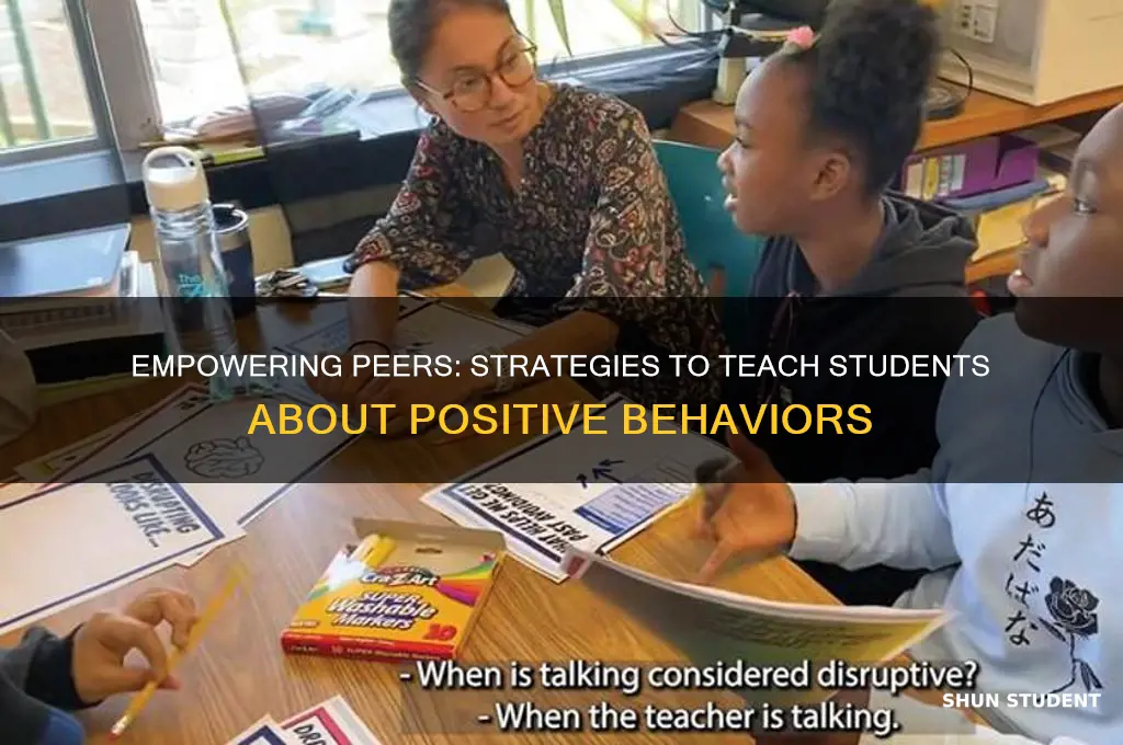 how to teach other students about another students behaviors