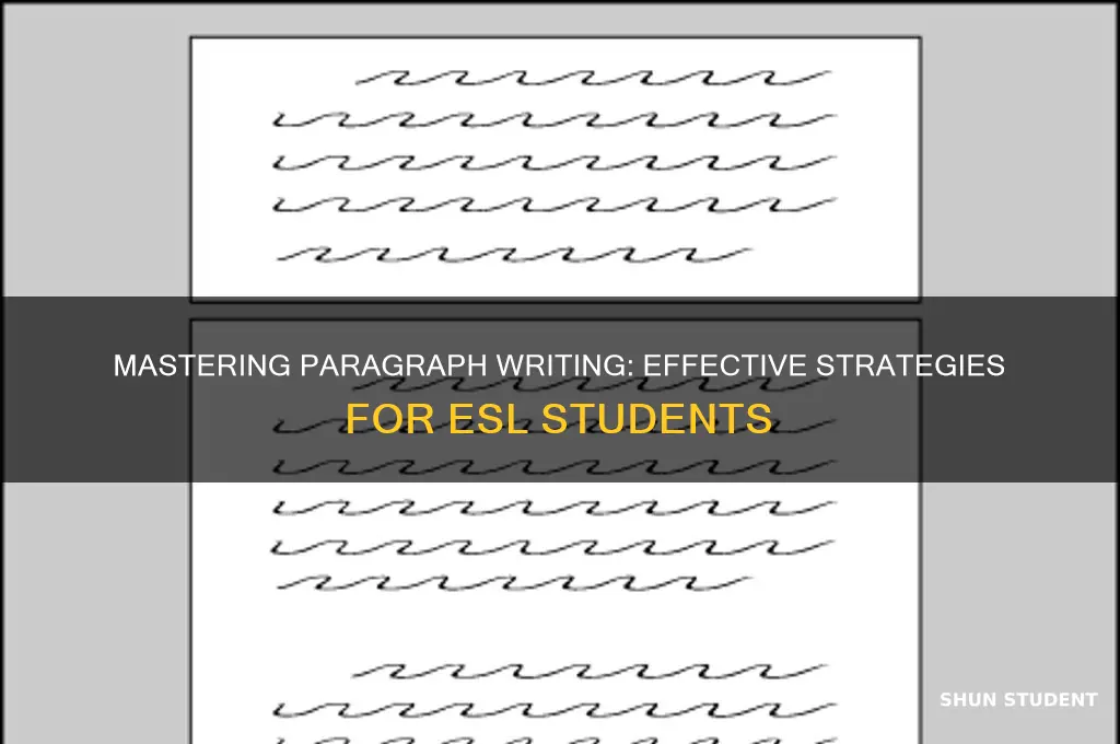 how to teach paragraph writing to esl students