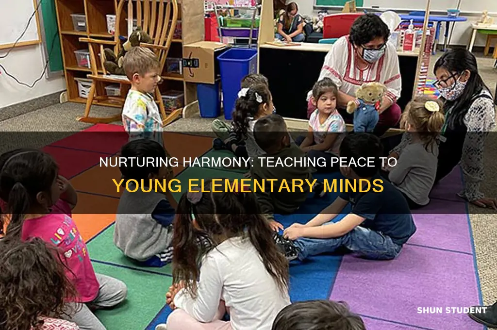 how to teach peace to elementary students