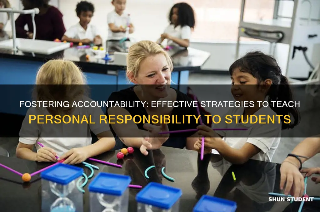 how to teach personal responsibility to students