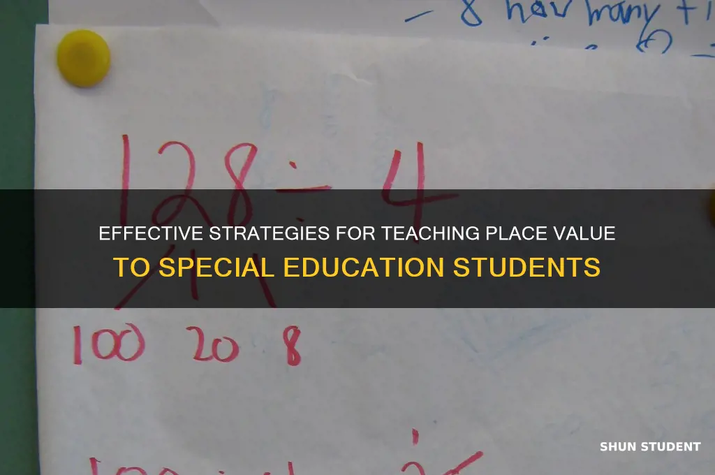 how to teach place value to special education students