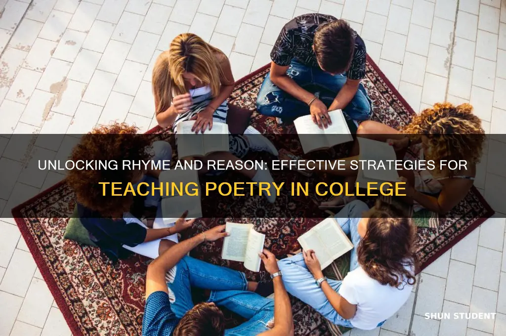 how to teach poetry to college students