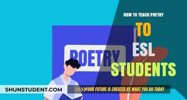 Unlocking Rhyme and Reason: Teaching Poetry to ESL Learners
