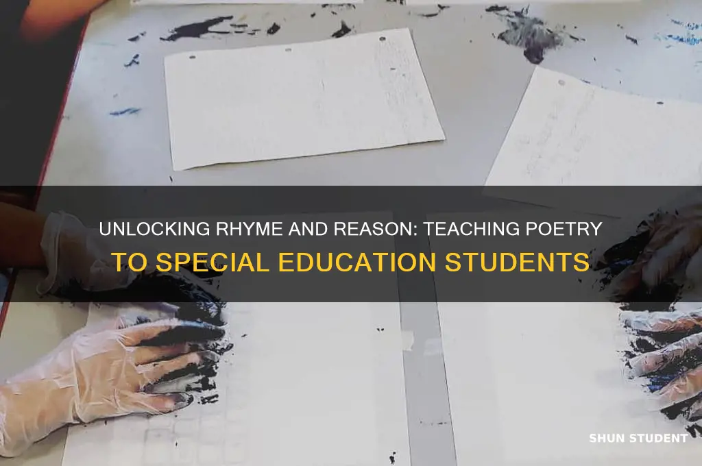 how to teach poetry to special education students
