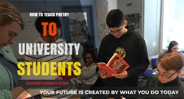 Teaching Poetry: Engaging University Students with Creative Strategies