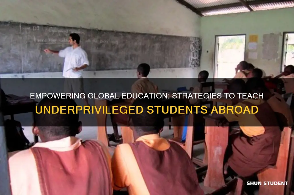 how to teach poor students abroad