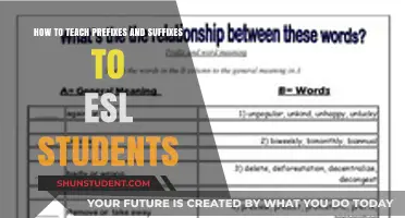Mastering Prefixes and Suffixes: Effective ESL Teaching Strategies for Vocabulary Growth