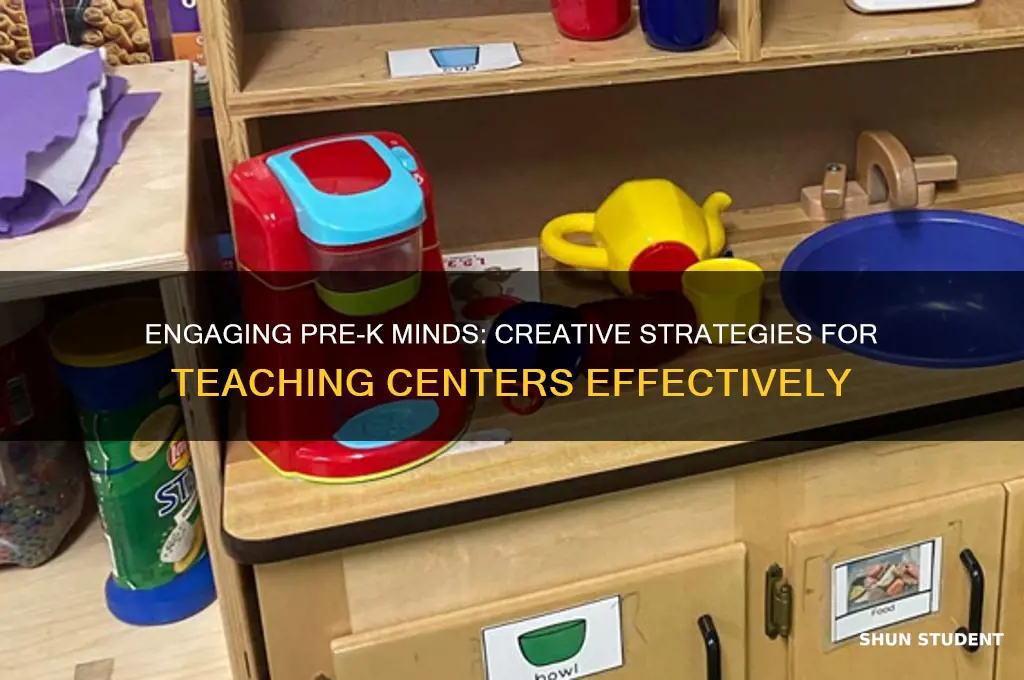 how to teach prek students centers
