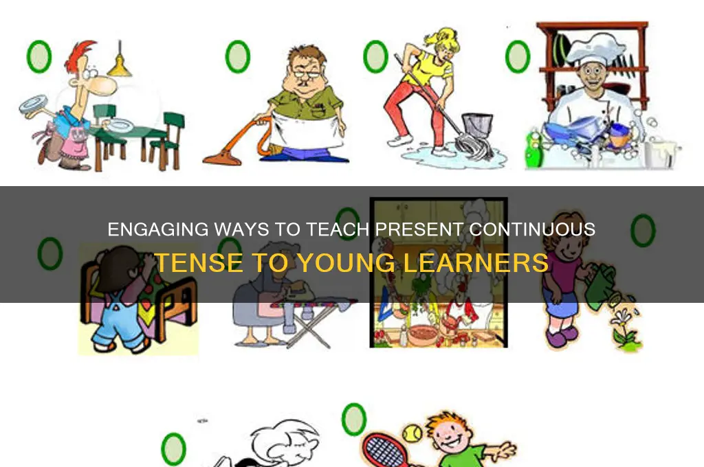 how to teach present continuous to elementary students