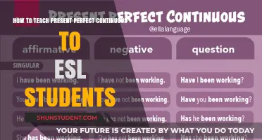 Mastering Present Perfect Continuous: Effective Teaching Strategies for ESL Learners