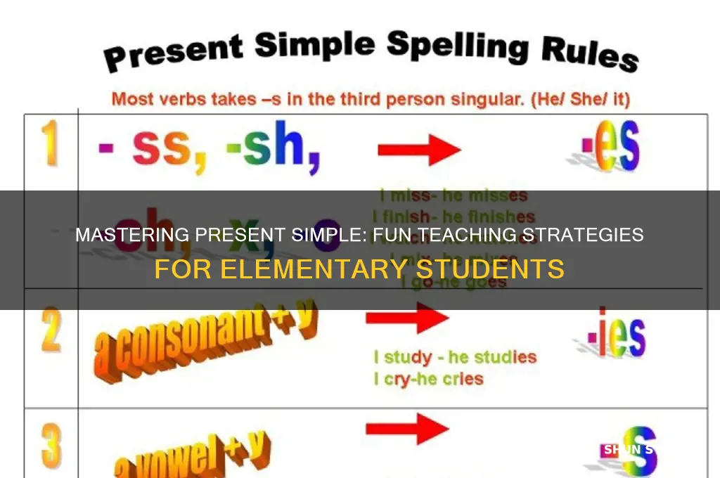 how to teach present simple to elementary students