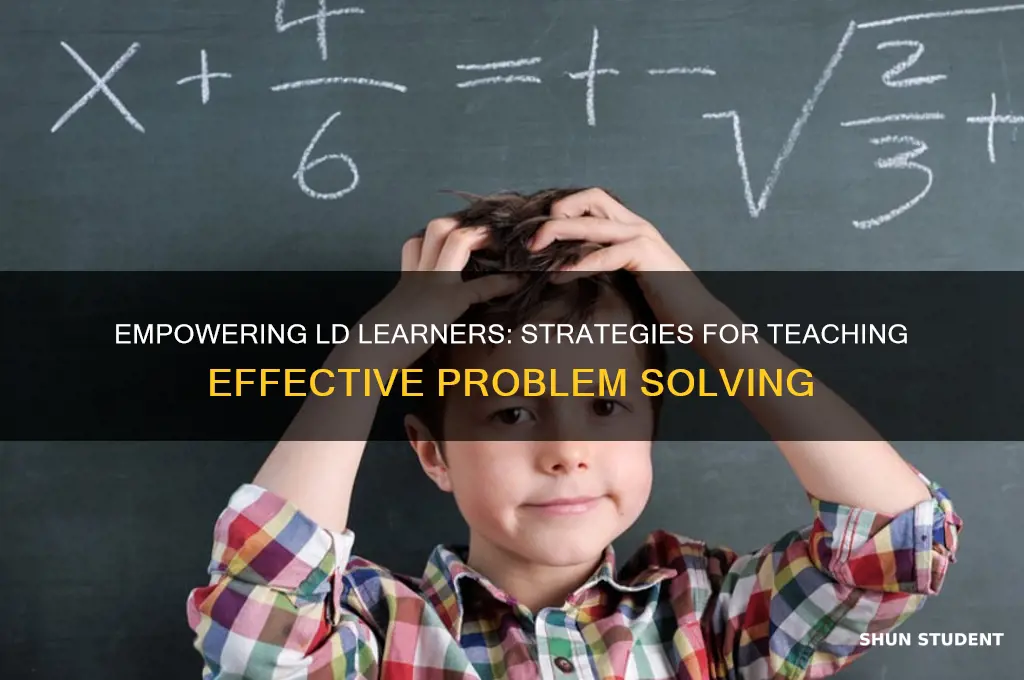 how to teach problem solving to ld students