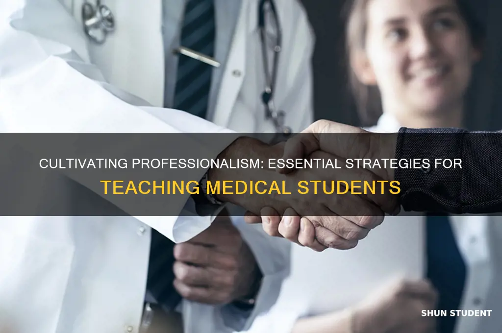 how to teach professionalism to medical students