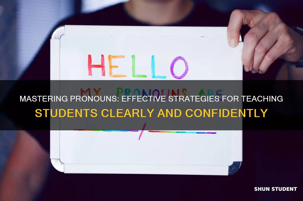 how to teach pronouns to students