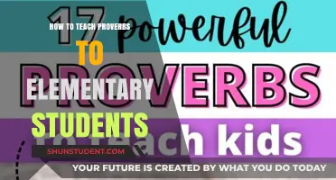 Teaching Proverbs to Kids: Fun Strategies for Elementary Classrooms