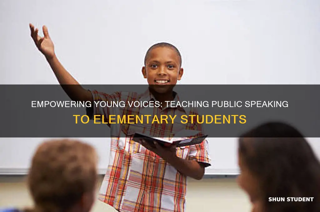 how to teach public speaking to elementary students