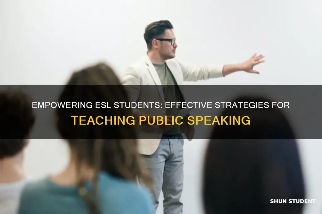 how to teach public speaking to esl students