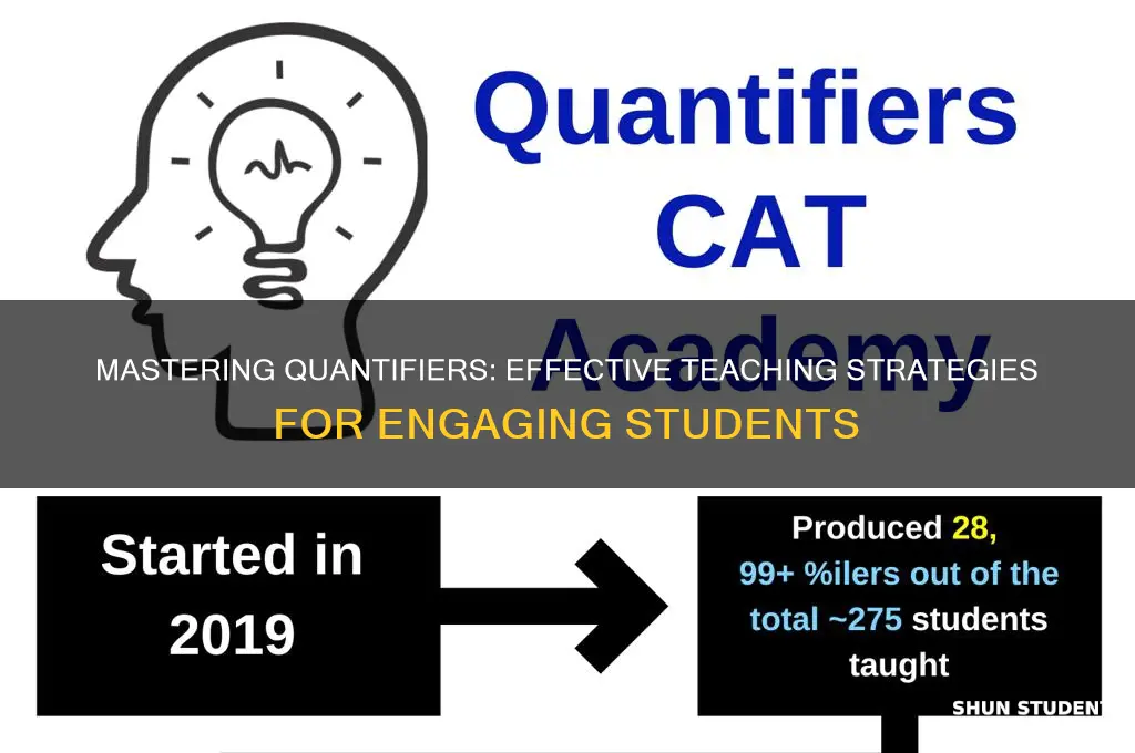 how to teach quantifiers to students