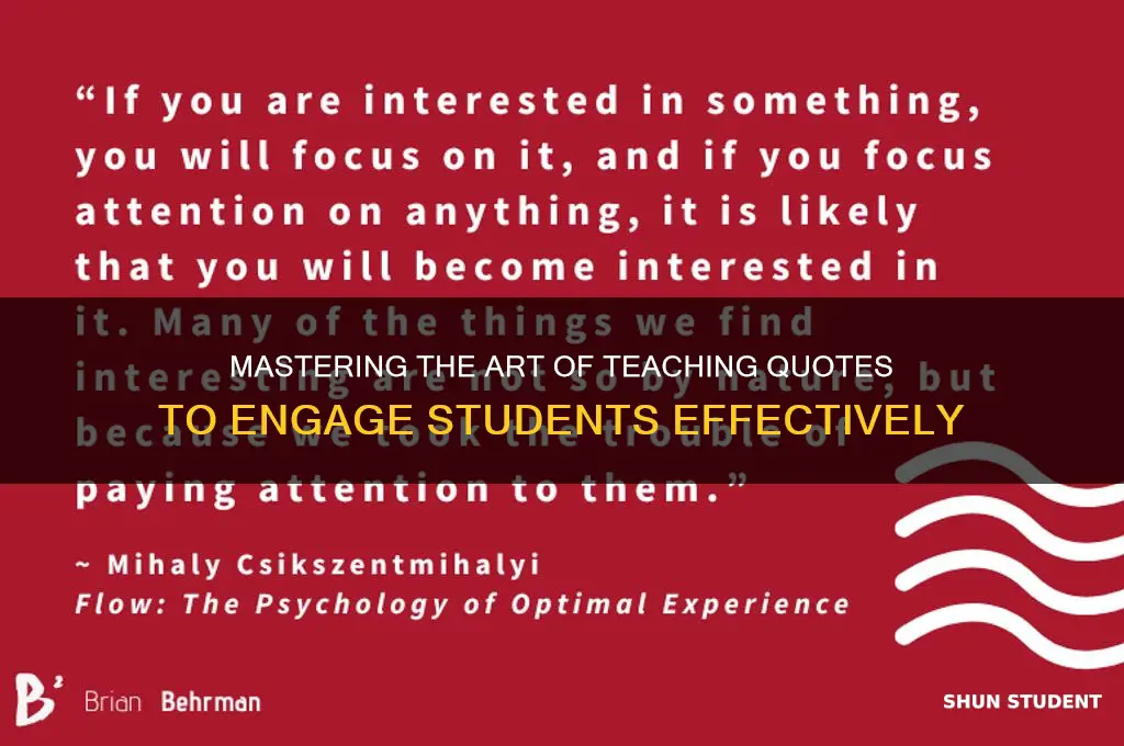 how to teach quotes to students
