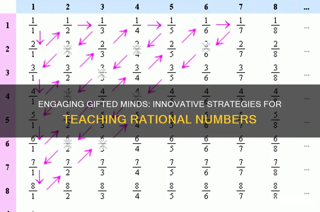 how to teach rational numbers to gifted students