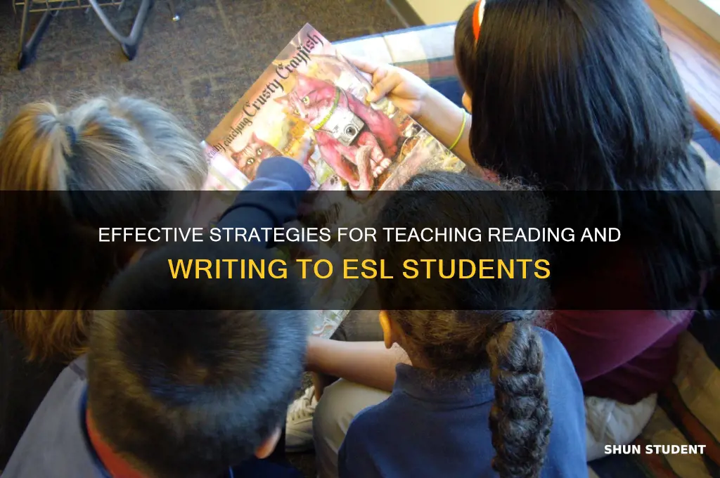 how to teach reading and writing to esl students
