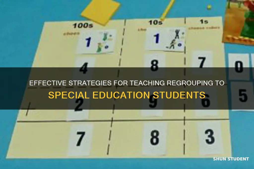 how to teach regrouping to special education students