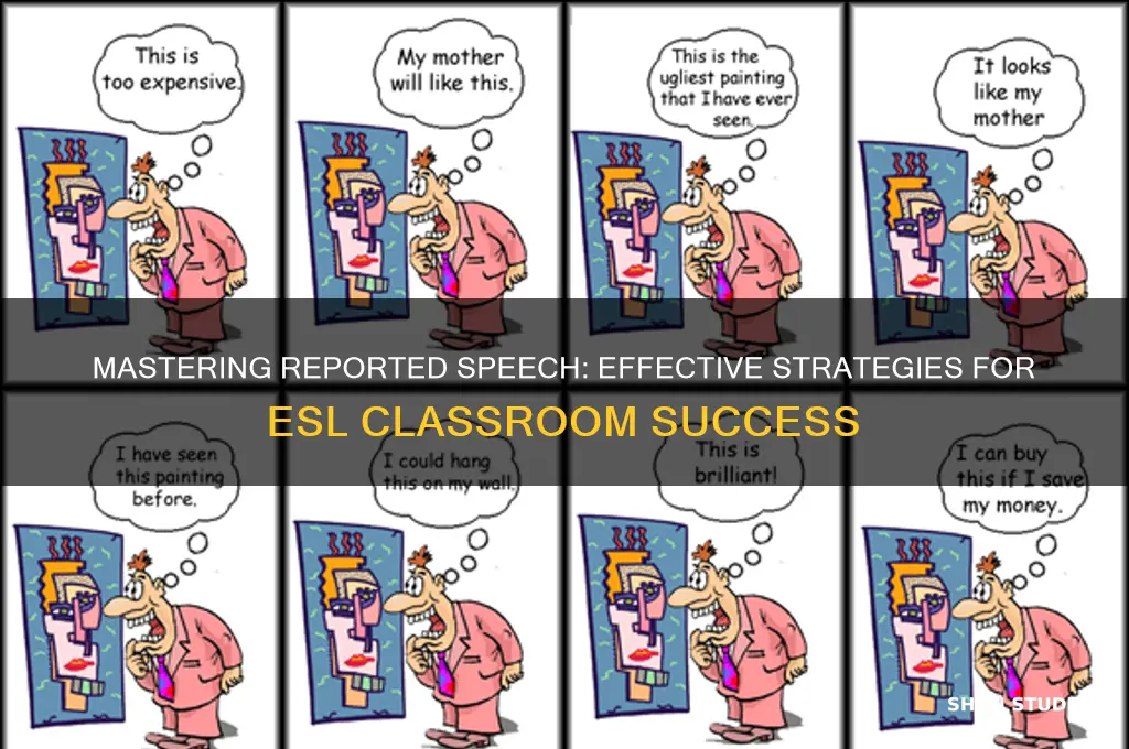 how to teach reported speech to esl students