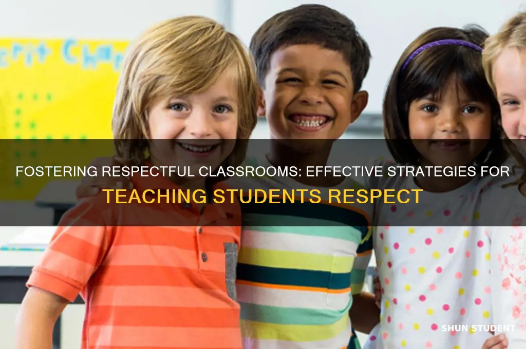 how to teach respect to students