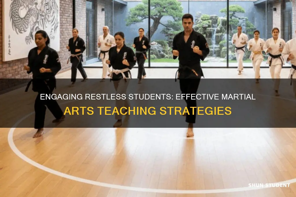 how to teach restless students in martial arts