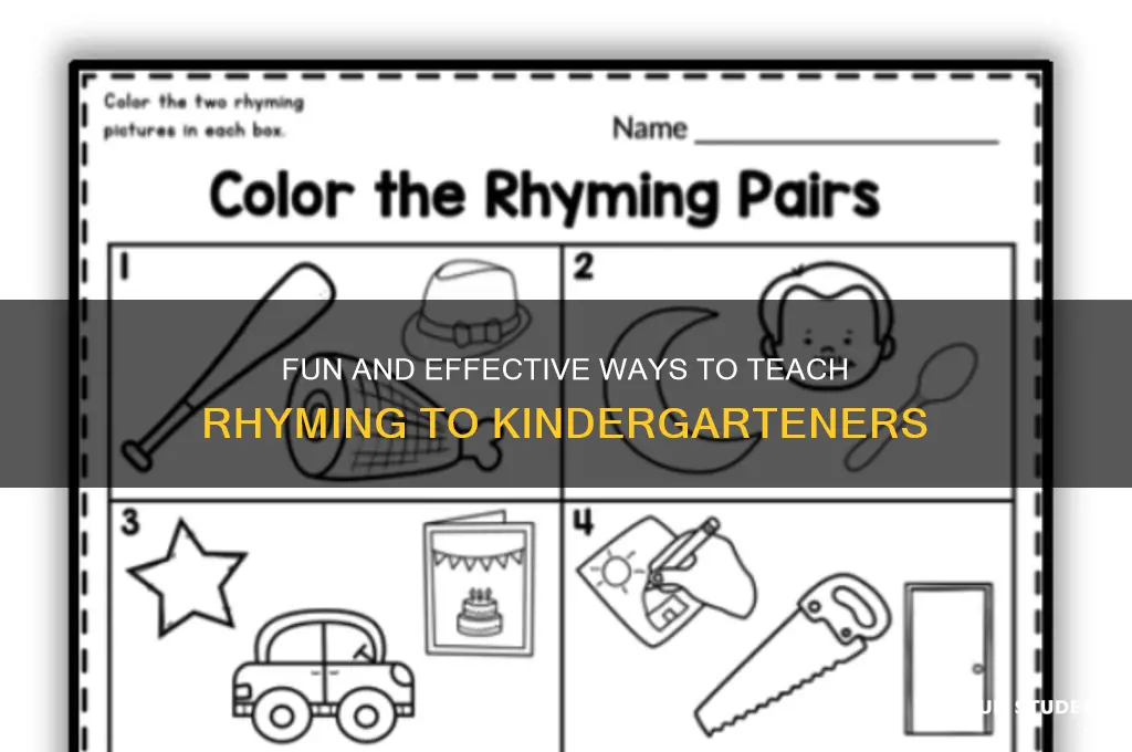 how to teach rhyming to kindergarten students
