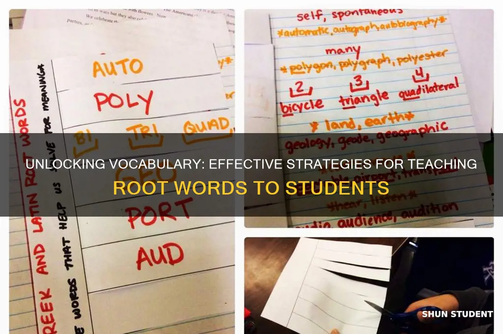 how to teach root words to students