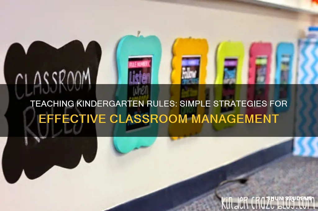 how to teach rules to kindergarten students