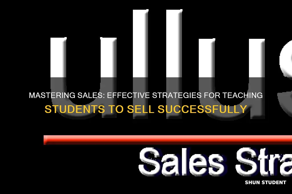 how to teach sales to students